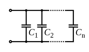 Параллельно соединённые конденсаторы